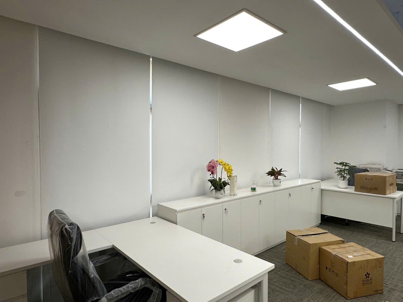 Rèm cuốn văn phòng 8 (mã TO-09 xám nhạt)