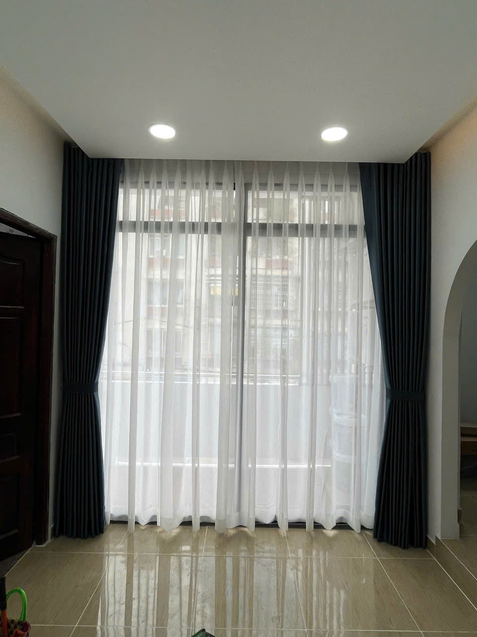 Rèm vải 2 lớp 6